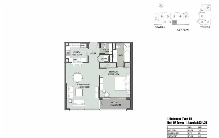 Marasi Business Bay floor plan