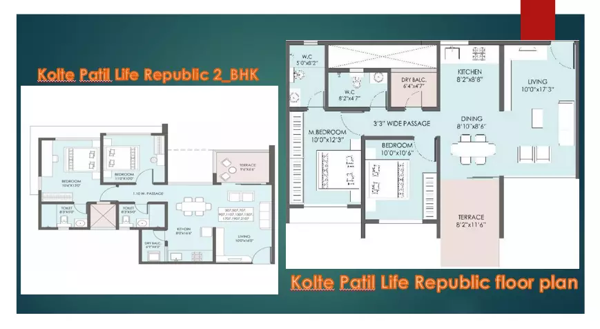 Kolte Patil Life Republic Floorplan