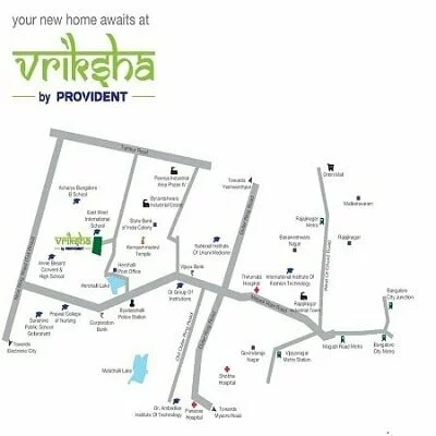 Provident Vriksha Location Map